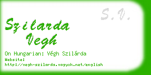 szilarda vegh business card